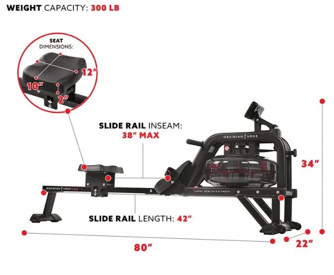 Best water rowers: SF-RW5713 Obsidian